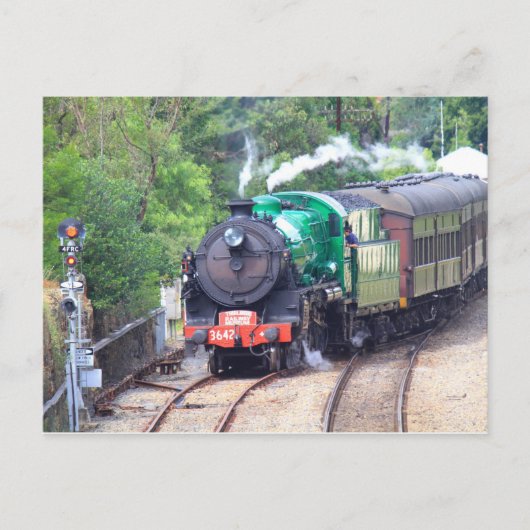 Stoomtrein in Picton Briefkaart (Voorkant)