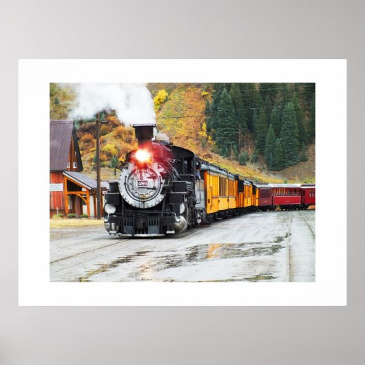 Stoomtrein in Silverton Poster (Voorkant)