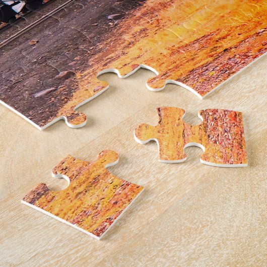 Stoomtrein in Silverton USA Legpuzzel (Zijkant)