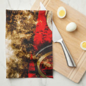  stoomtrein - in stoom theedoek (Quarter Fold)