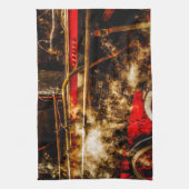  stoomtrein - in stoom theedoek (Verticaal)