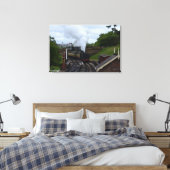 Stoomtrein in Yorkshire Canvas Afdruk (Insitu (Slaapkamer))