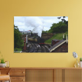 Stoomtrein in Yorkshire Canvas Afdruk (Insitu (Woonkamer))