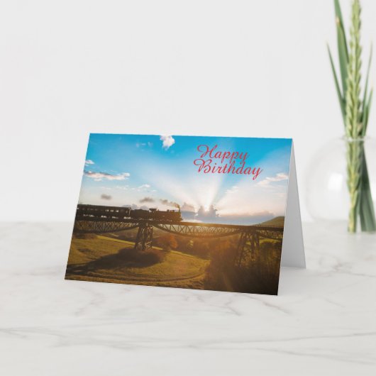 Stoomtrein Kaart (Voorkant)