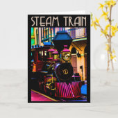 Stoomtrein Kaart (Gele Bloem)