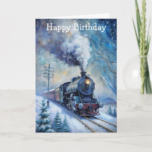 Stoomtrein Kaart (Voorkant)