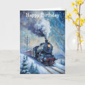 Stoomtrein Kaart (Gele Bloem)