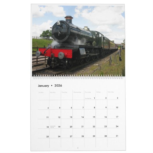  stoomtrein kalender (Jan 2026)