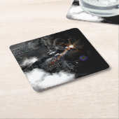 Stoomtrein Kartonnen Onderzetters (Schuin)