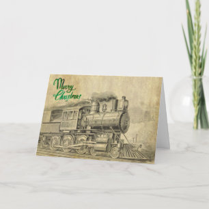 stoomtrein kerst Kaart