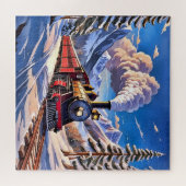 Stoomtrein Legpuzzel (Horizontaal)
