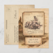  stoomtrein / locomotief Art. Driver Gift Briefkaart (Voorkant / Achterkant)