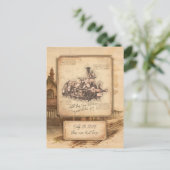  stoomtrein / locomotief Art. Driver Gift Briefkaart (Staand voorkant)