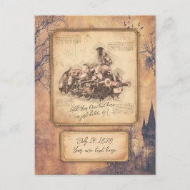 stoomtrein / locomotief Art. Driver Gift Briefkaart