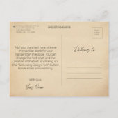  stoomtrein / locomotief Art. Driver Gift Briefkaart (Achterkant)