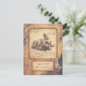  stoomtrein / locomotief Art. Driver Gift Briefkaart (Staand voorkant)