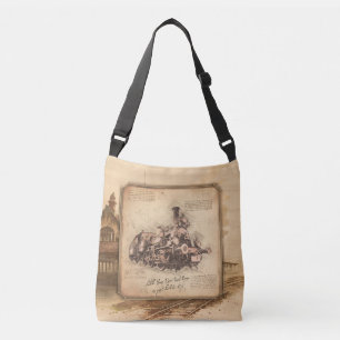 stoomtrein / locomotief Art. Driver Gift Crossbody Tas