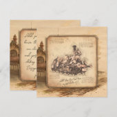 stoomtrein / locomotief Art. Driver Gift Feestdagenkaart (Voorkant / Achterkant)