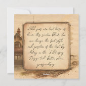 stoomtrein / locomotief Art. Driver Gift Feestdagenkaart (Achterkant)