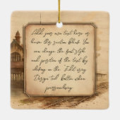  stoomtrein / locomotief Art. Driver Gift Keramisch Ornament (Achterkant)