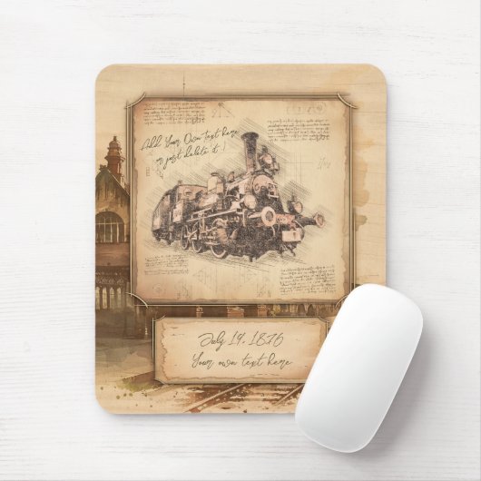 stoomtrein / locomotief Art. Driver Gift Muismat (Met muis)