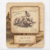 stoomtrein / locomotief Art. Driver Gift Muismat (Voorkant)