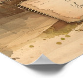 stoomtrein / locomotief Art. Driver Gift Poster (Hoek)