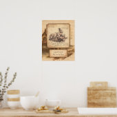  stoomtrein / locomotief Art. Driver Gift Poster (Keuken)