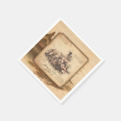  stoomtrein / locomotief Art. Driver Gift Servet (Hoek)