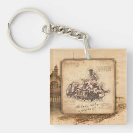 stoomtrein / locomotief Art. Driver Gift Sleutelhanger