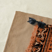 Stoomtrein locomotief - Jouw naam toevoegen - Strandlaken (In situ)