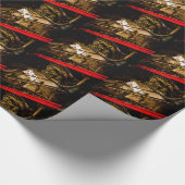 stoomtrein - luchtpomp cadeaupapier (Hoek)