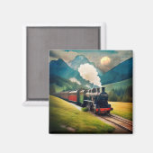  stoomtrein magneet (Voorkant / Achterkant)