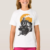 Stoomtrein meisjes T-shirt (Voorkant)