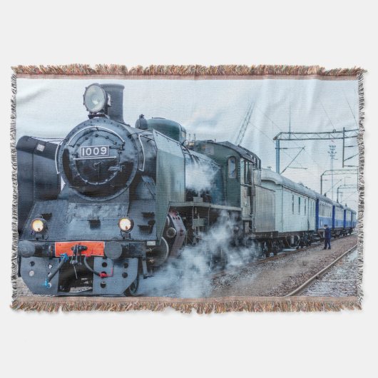 Stoomtrein met 11 schroefdraad deken (Voorkant)