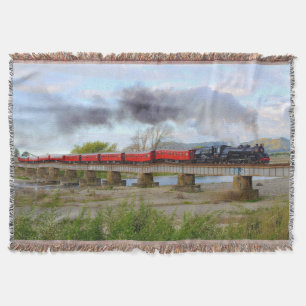 Stoomtrein met 16-Throw Blanket Deken