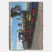 Stoomtrein met 19 schroefdraad deken (Voorkant Verticaal)