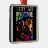 Stoomtrein Metalen Ornament (Rechts)