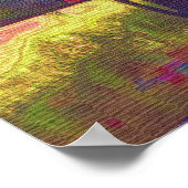 stoomtrein Moderne verf op een Poster (Hoek)