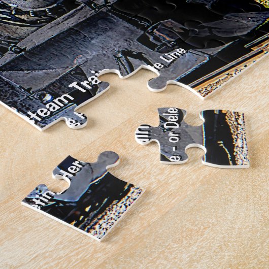 stoomtrein - Naam toevoegen Legpuzzel (Zijkant)