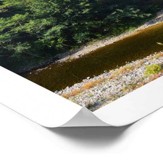 Stoomtrein op brug poster (Hoek)