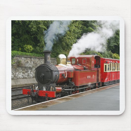 Stoomtrein op Douglas Isle of Man Muismat (Voorkant)