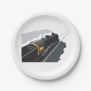 Stoomtrein Papieren Bordje