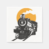 Stoomtrein papieren servetten (Voorkant)