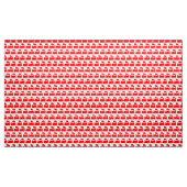 Stoomtrein Patroon - Rood op Wit Stof (Yard (91,4 cm))