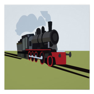 stoomtrein perfect poster