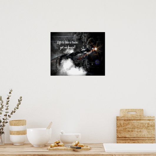 Stoomtrein Poster (Keuken)