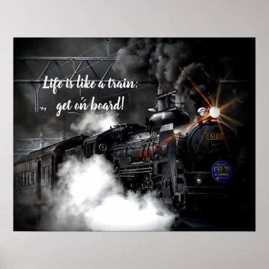 Stoomtrein Poster (Voorkant)