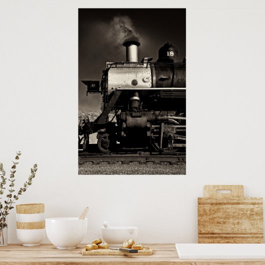  stoomtrein poster (Keuken)