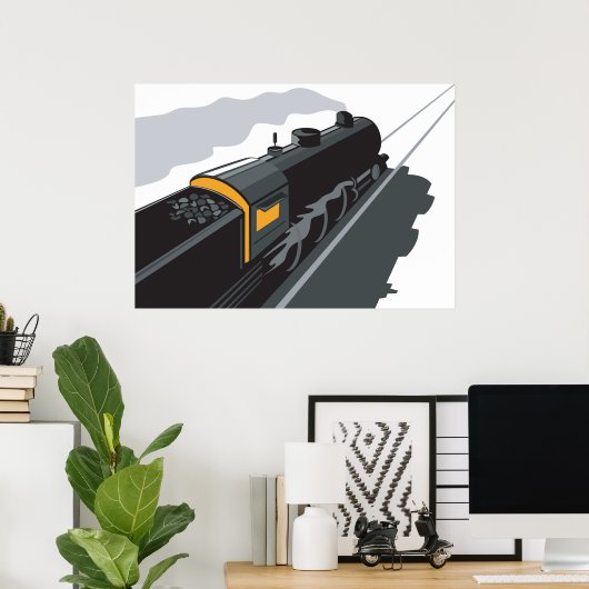 Stoomtrein Poster (Thuiskantoor)